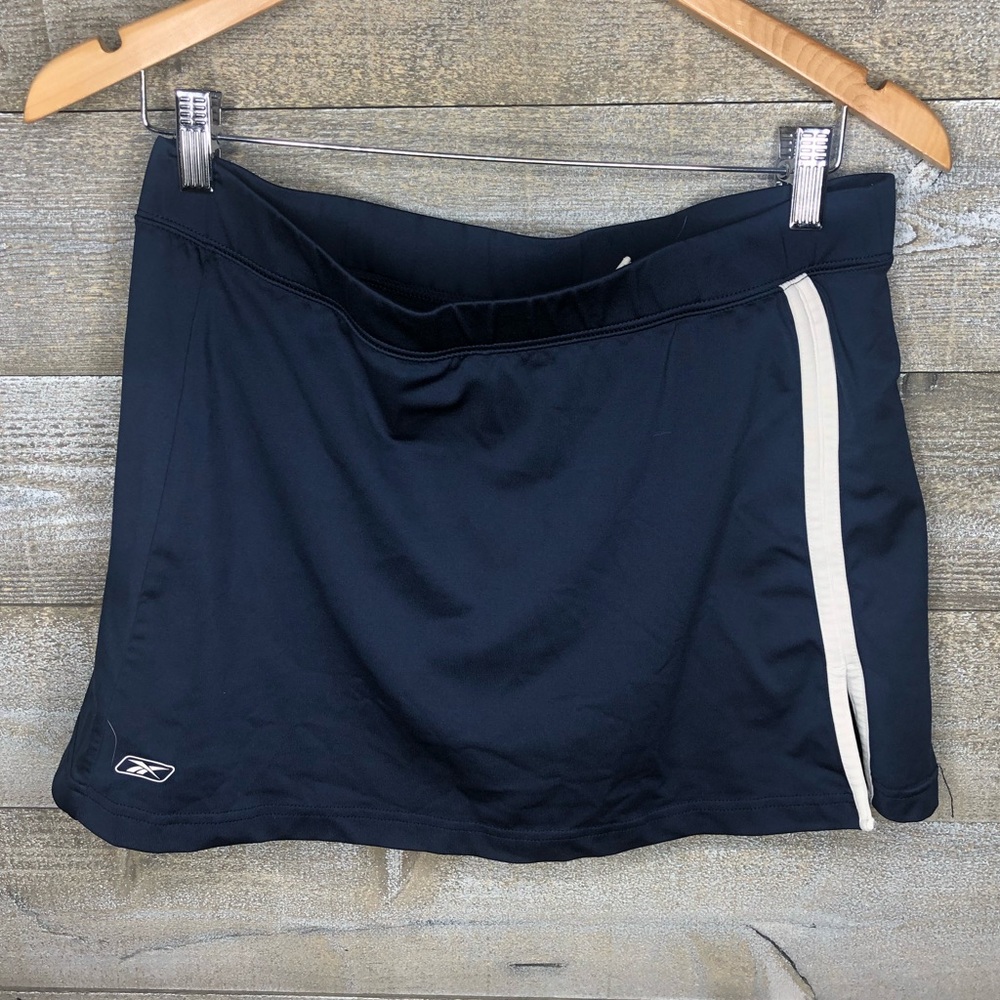 Reebok navy blue active wear running tennis skort skirt